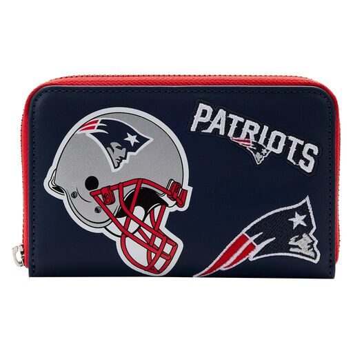 NFL New England Patriots Patches Zip Around Wallet