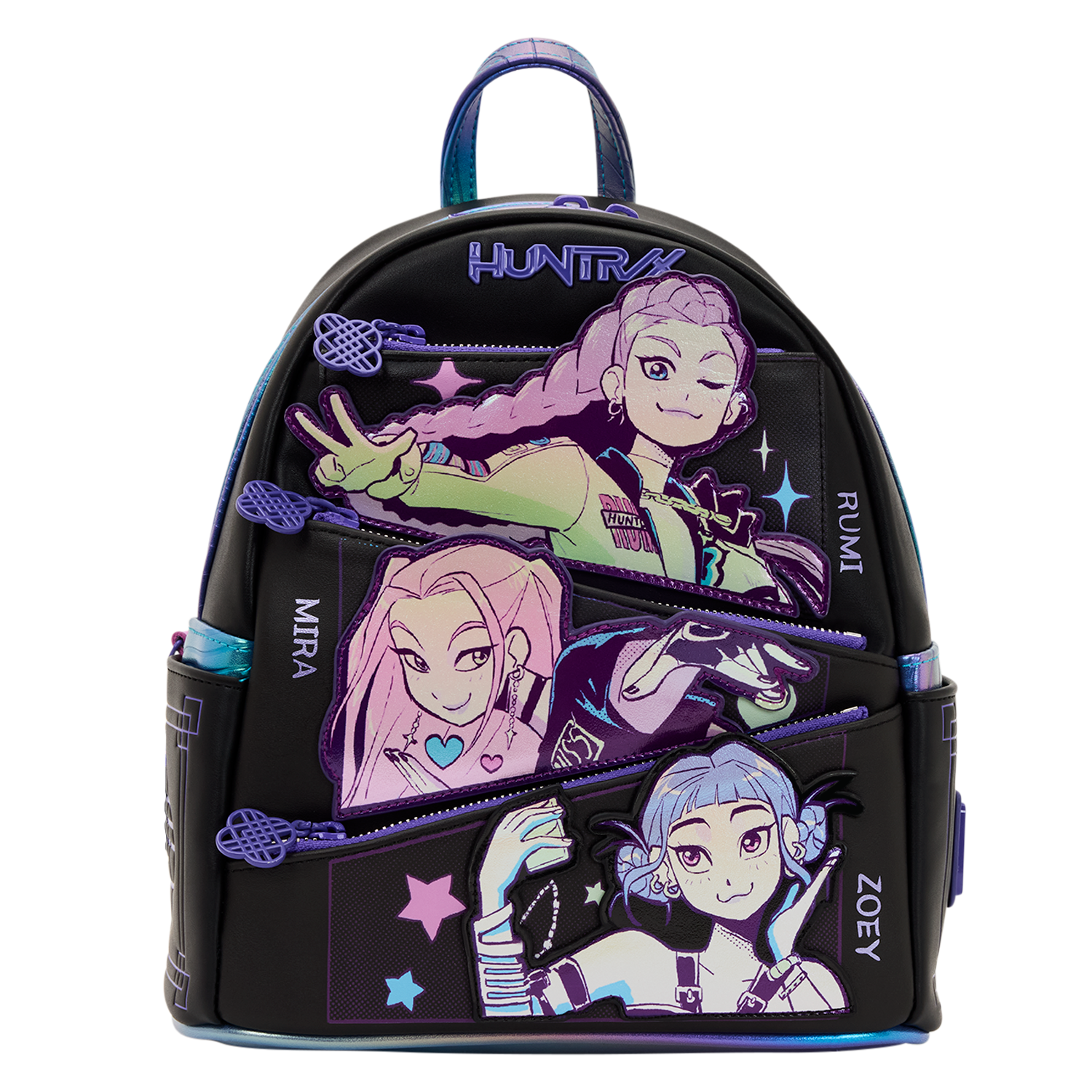 KPop Demon Hunters HUNTR/X Mini Backpack with Photo Card Charm