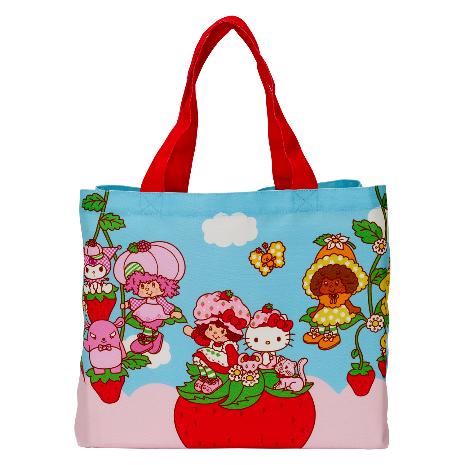 Sanrio Hello Kitty & Friends x Strawberry Shortcake Oversized Canvas Tote Bag