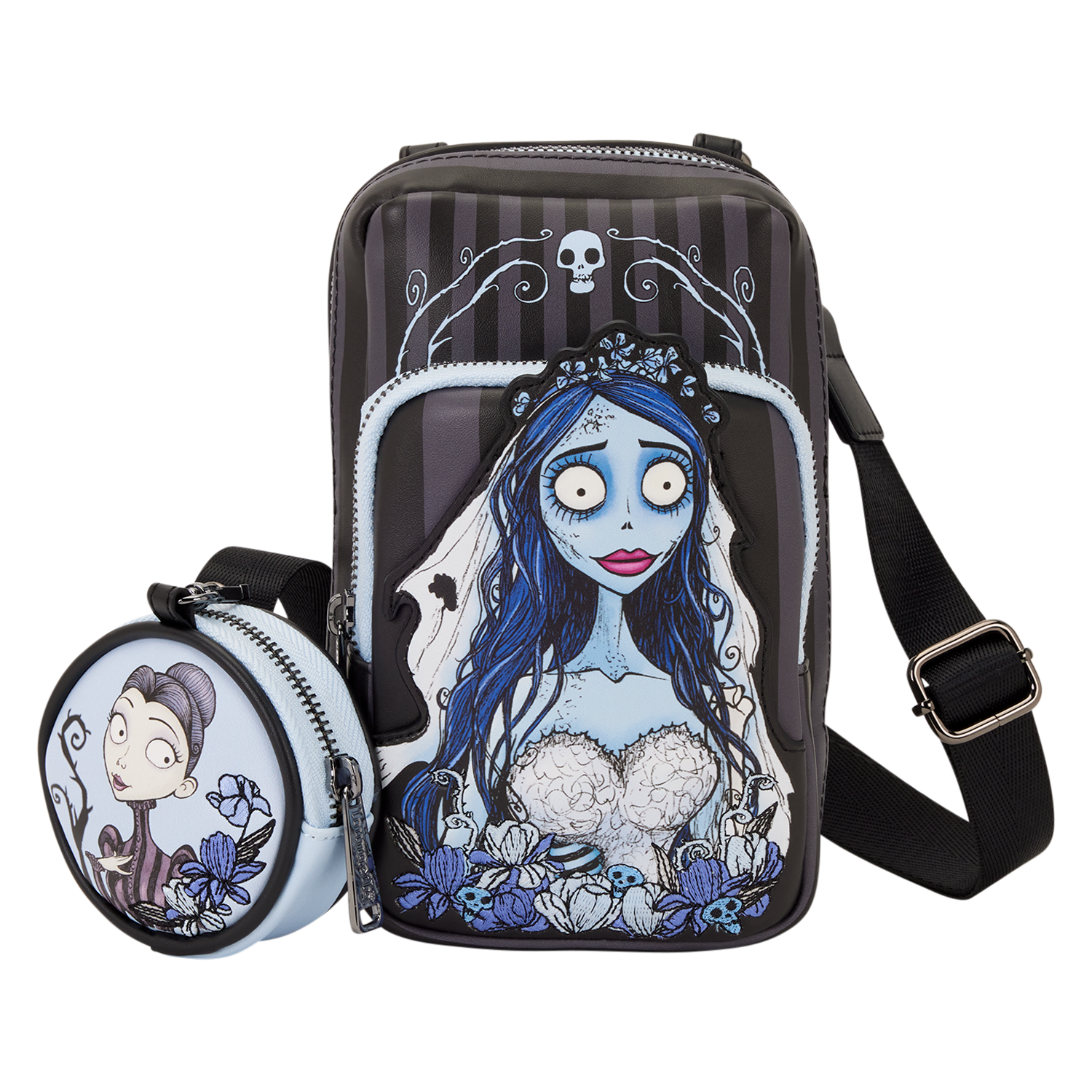 Corpse Bride Emily Sling Crossbody Bag with Coin Bag