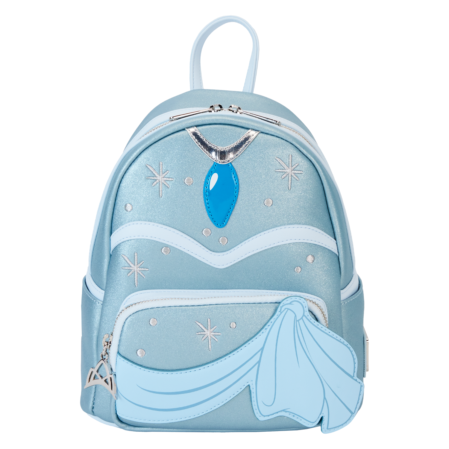 The Princess and the Frog Tiana Blue Gown Glitter Cosplay Mini Backpack
