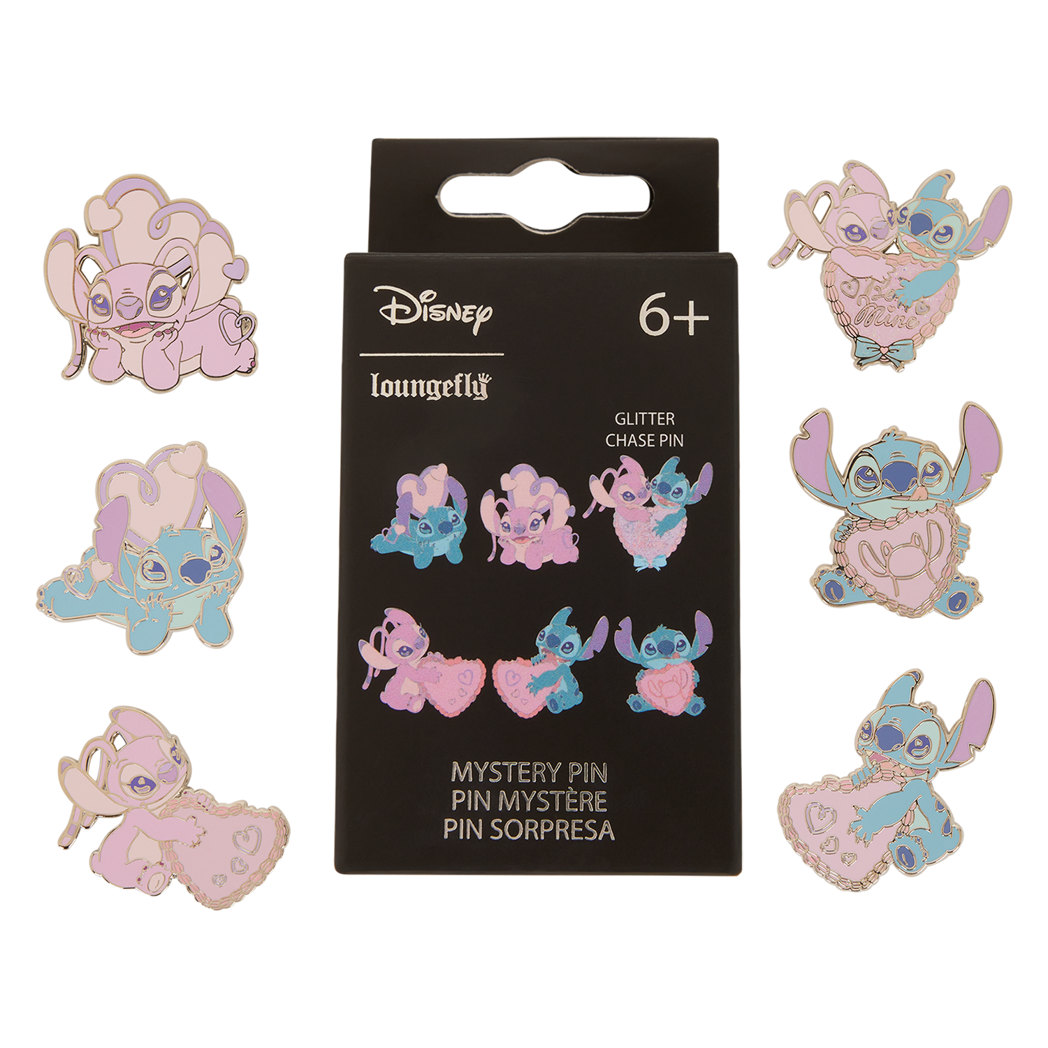 Stitch & Angel Be Mine Mystery Box Pin