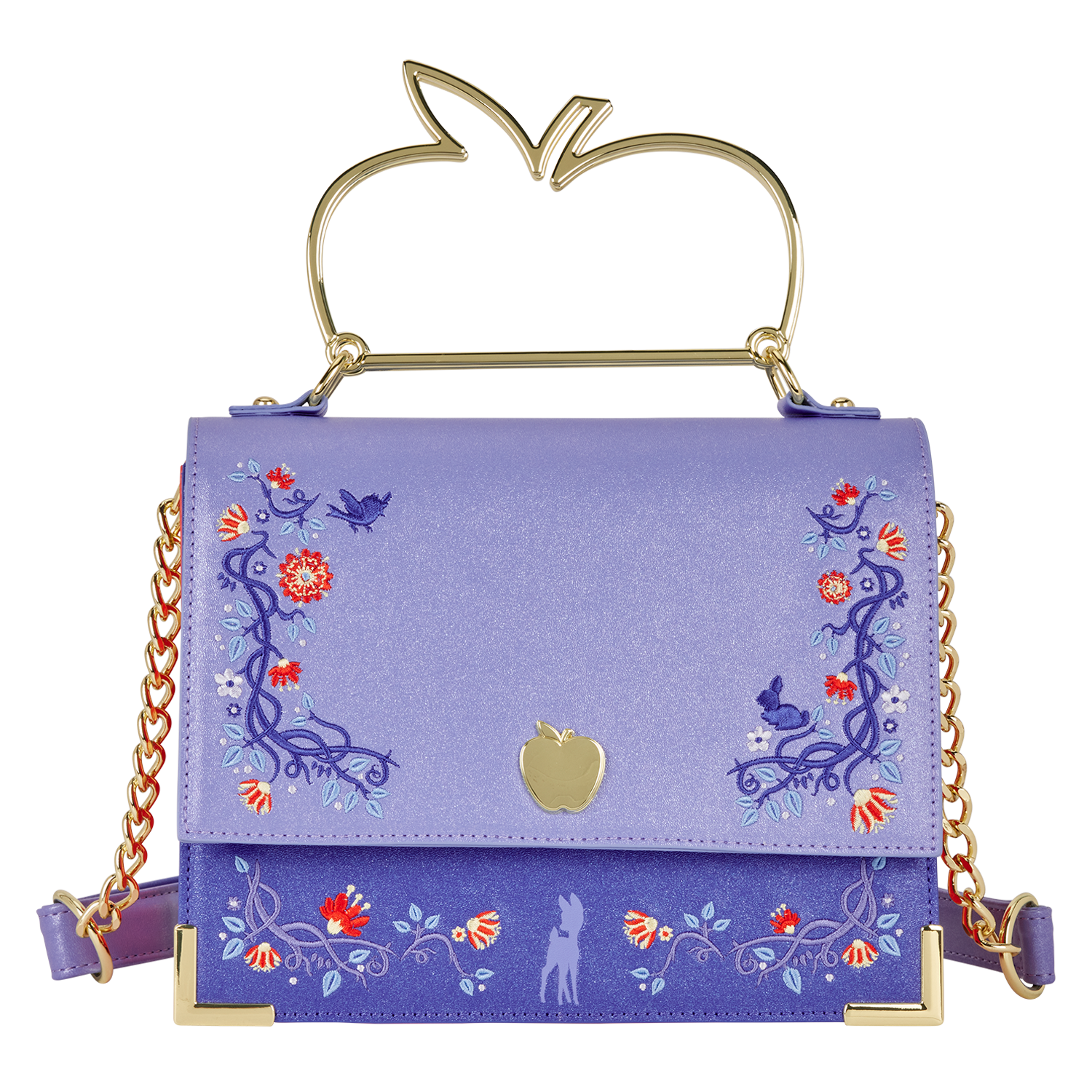 Snow White Shimmer Crossbody Bag